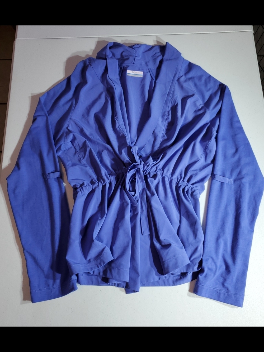Columbia Women's XL Drawstring Beach Pool Cruise Cover Up Periwinkle
